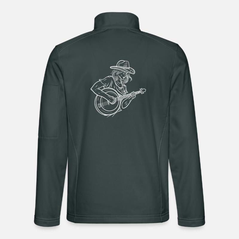 Banjo player Unisex Softshell Jacket