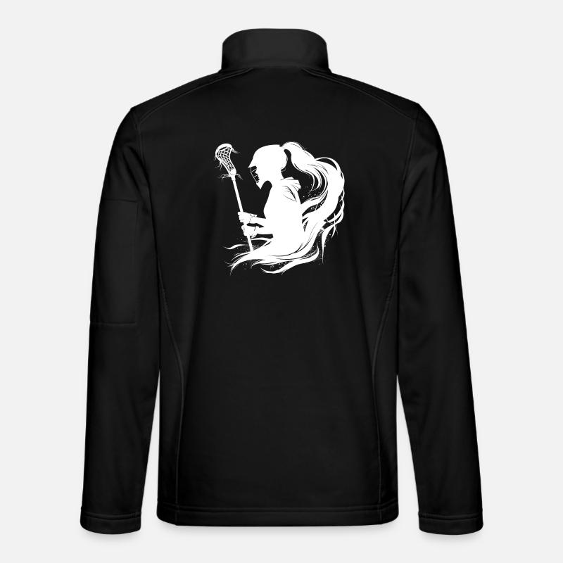 Lacrosse player - Unisex Softshell Jacket - black