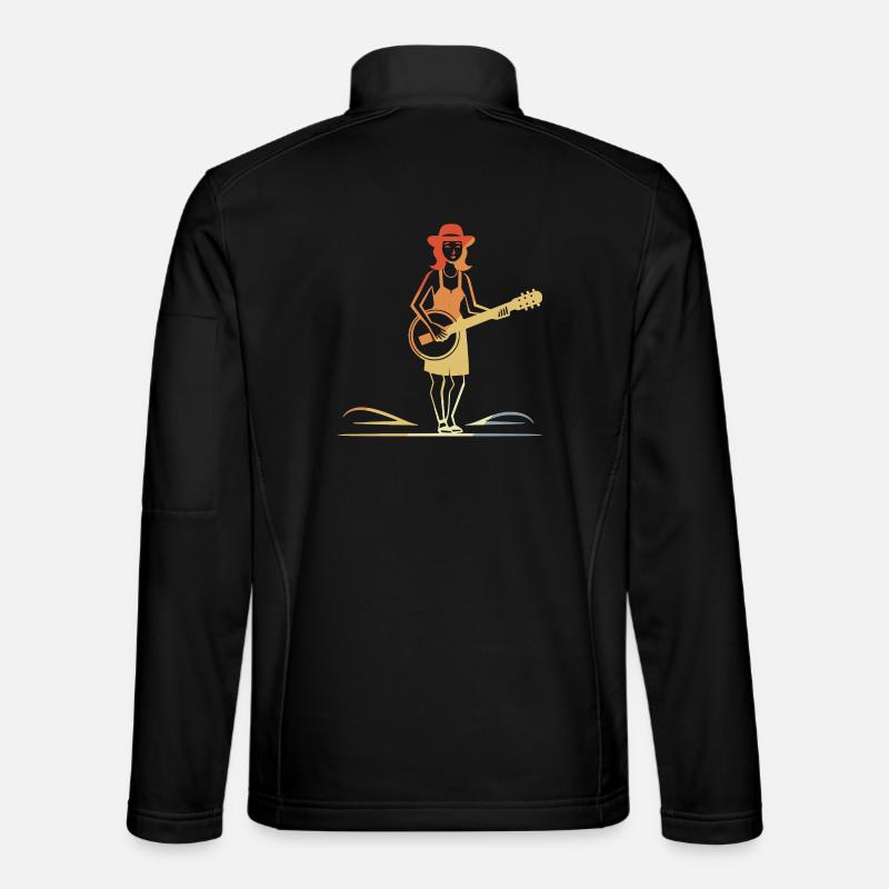 Banjo Player Vintage Unisex Softshell Jacket