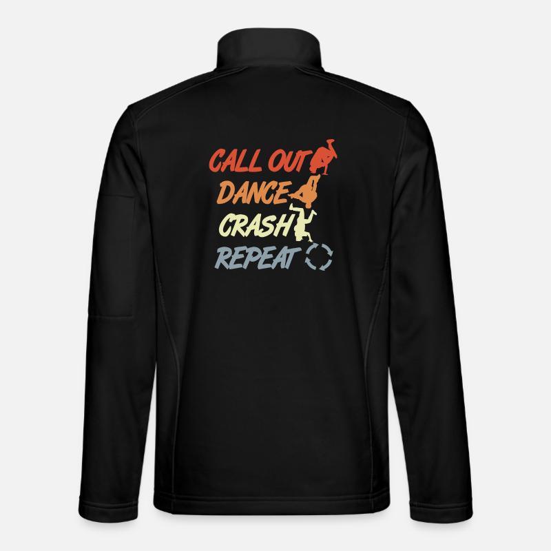 Citation de breakdance vintage Veste en tissu softshell Unisexe