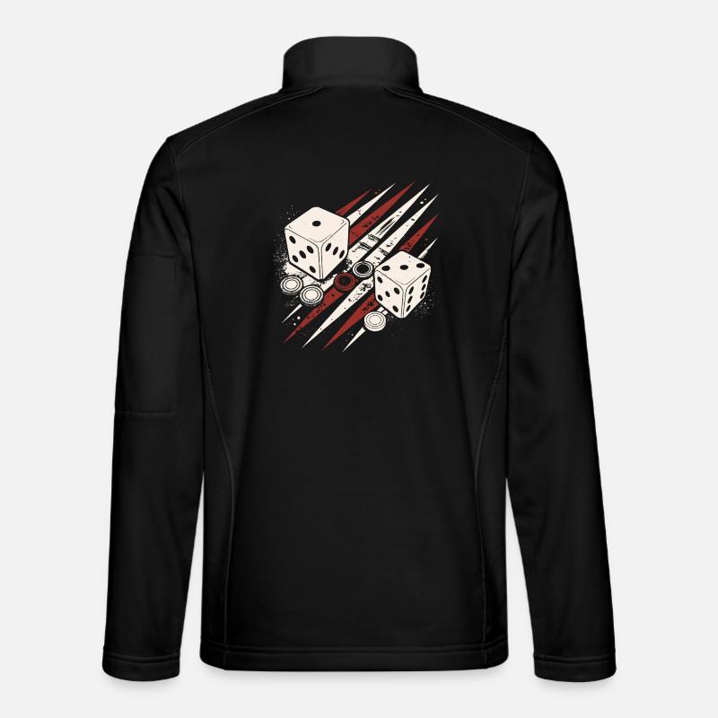 Backgammon | Board Game | Gift - Unisex Softshell Jacket - black