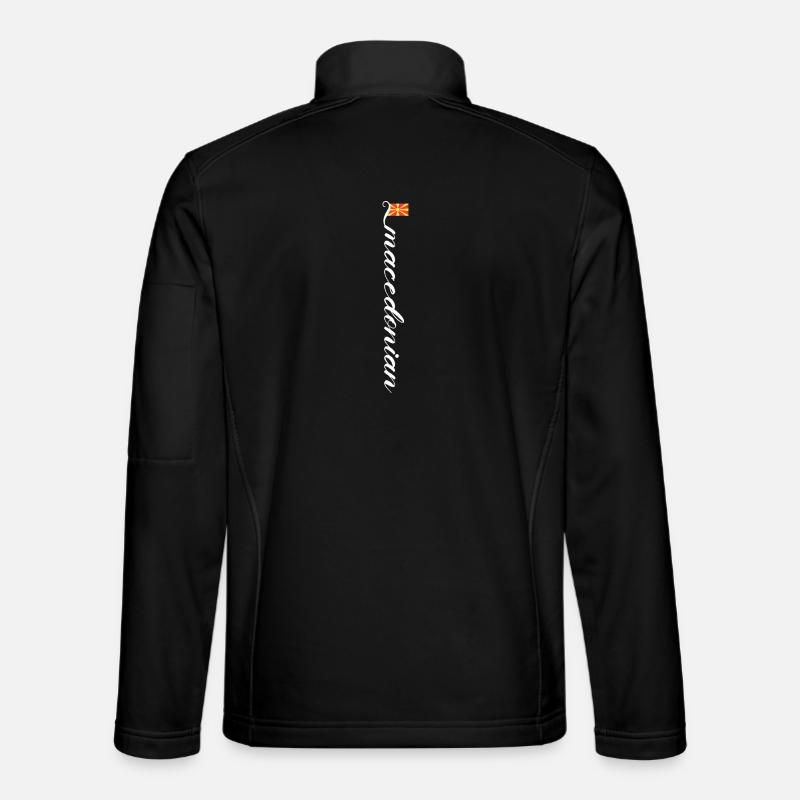 Macedonia - Unisex Softshell Jacket - black