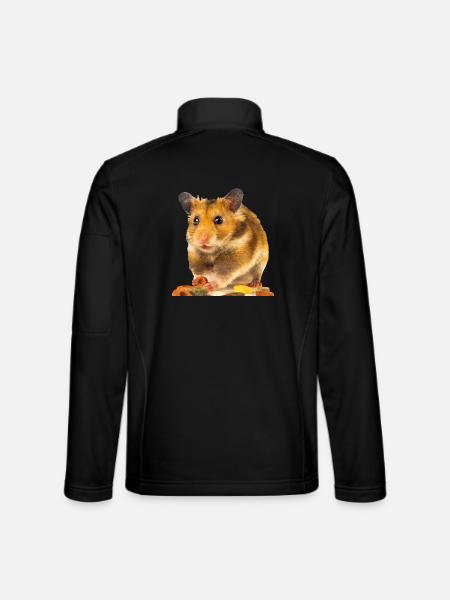 I am hamster - Unisex Softshell Jacket - black