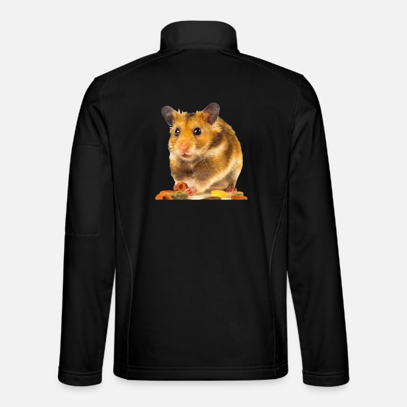 I am hamster - Veste en tissu softshell Unisexe - noir