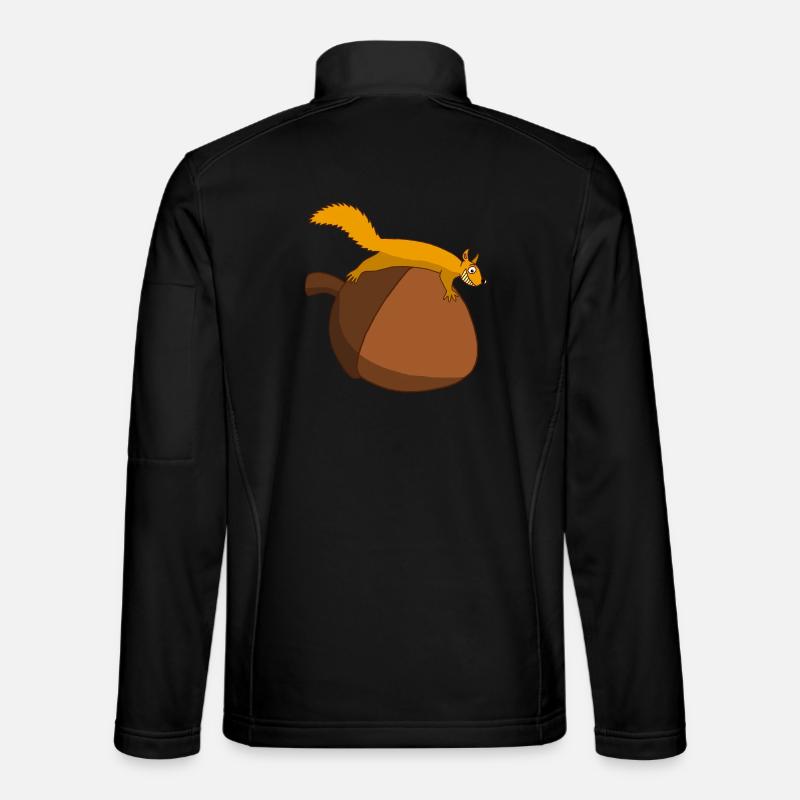 The squirrel against the glans Unisex Softshell Jacket