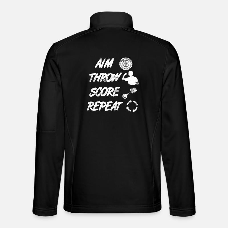 aiming, throwing, pointing, repeating - Unisex Softshell Jacket - black