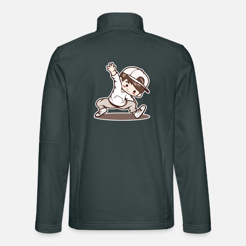 Petit garçon de breakdance Veste en tissu softshell Unisexe