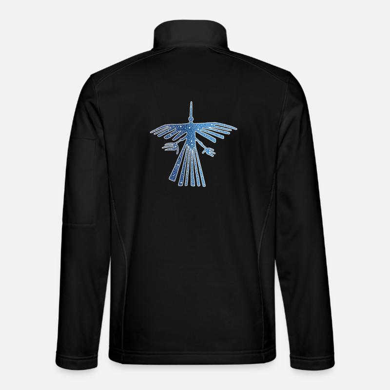 Animal oiseau de Nazca - Veste en tissu softshell Unisexe - noir