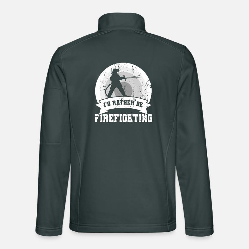 Je préfère être dans le service d’incendie Veste en tissu softshell Unisexe