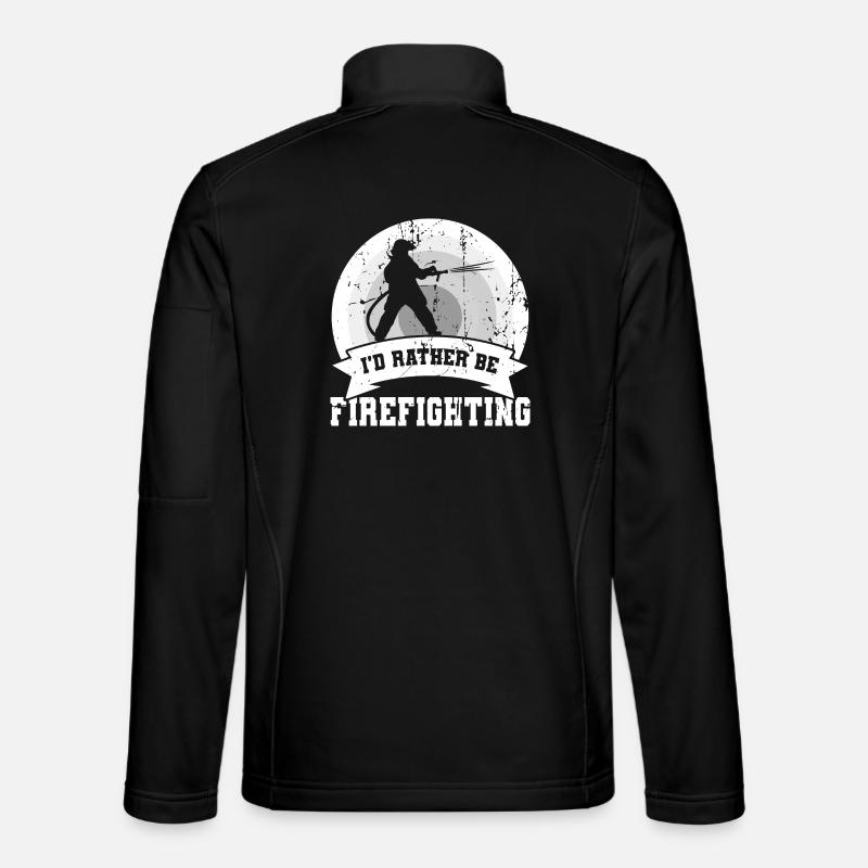 I'd rather be in the fire department Unisex Softshell Jacket