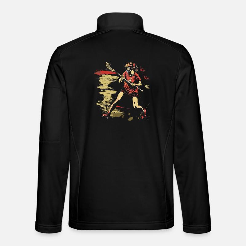 Oldschool Lacrosse Girls - Unisex Softshell Jacket - black