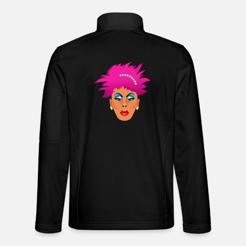Pink Drag Queen - Unisex Softshelljacke - Schwarz
