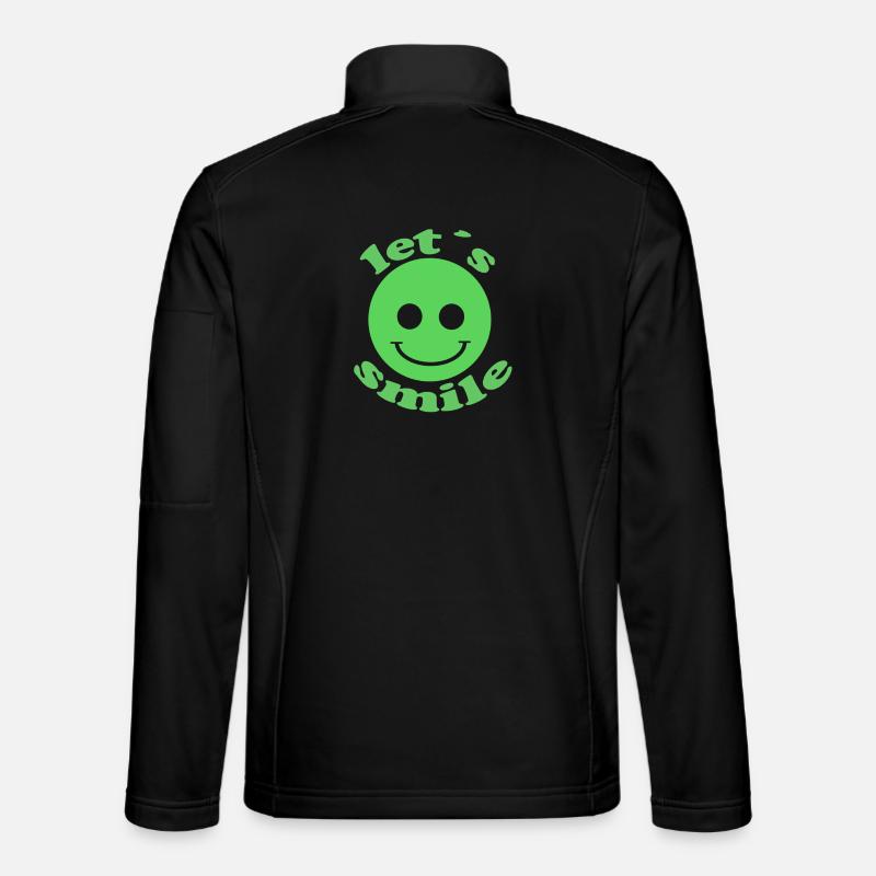 Let ́s Smile - Unisex Softshell Jacket - black