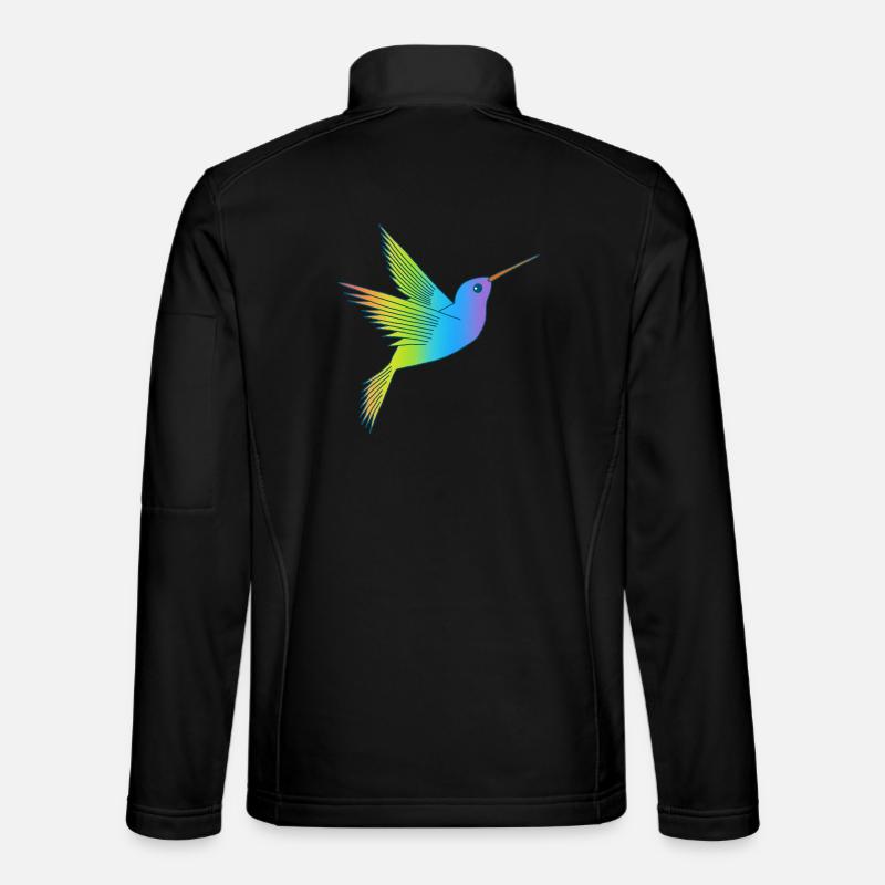 Regenbogenvogel - Unisex Softshelljacke - Schwarz