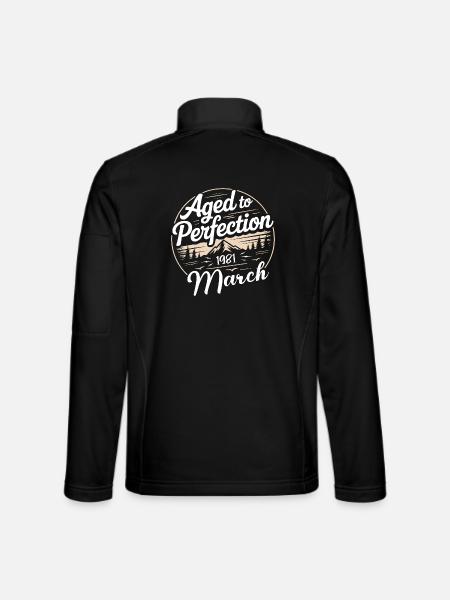 Birthday present march 1981 - Unisex Softshell Jacket - black