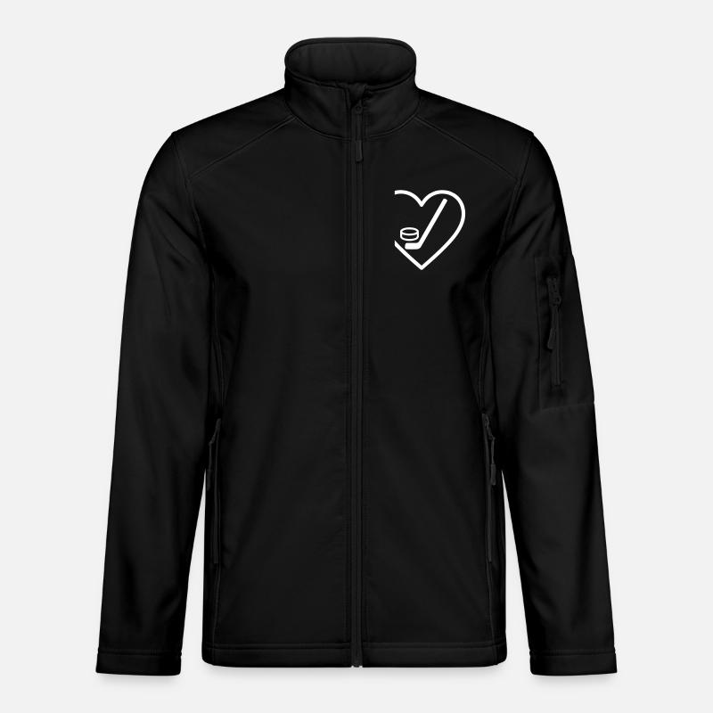 Cuore Hockey – Passione Ghiaccio - Unisex Softshell Jacket - black