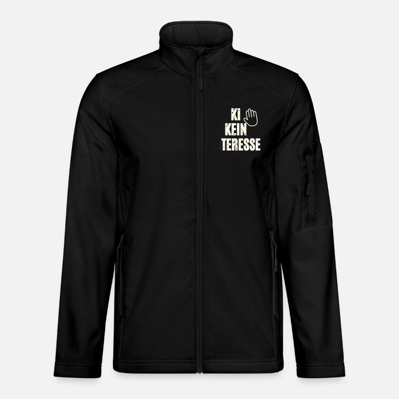 No interest in AI - Unisex Softshell Jacket - black