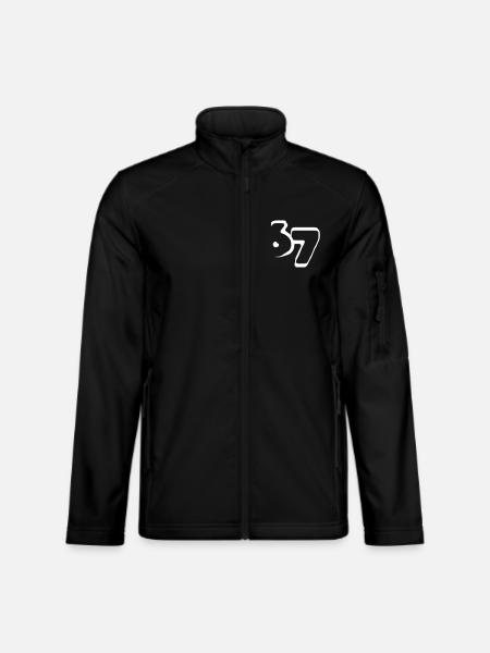 67 "six seven" drawn - Unisex Softshelljacke - Schwarz
