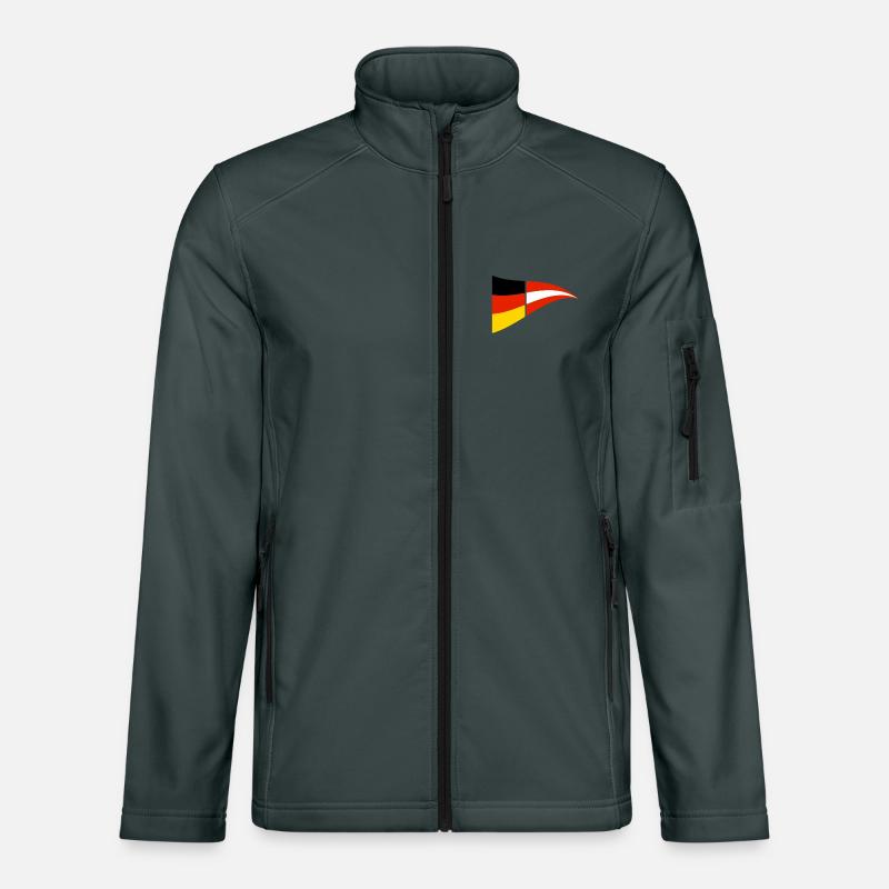 German-Austrian flag Unisex Softshell Jacket