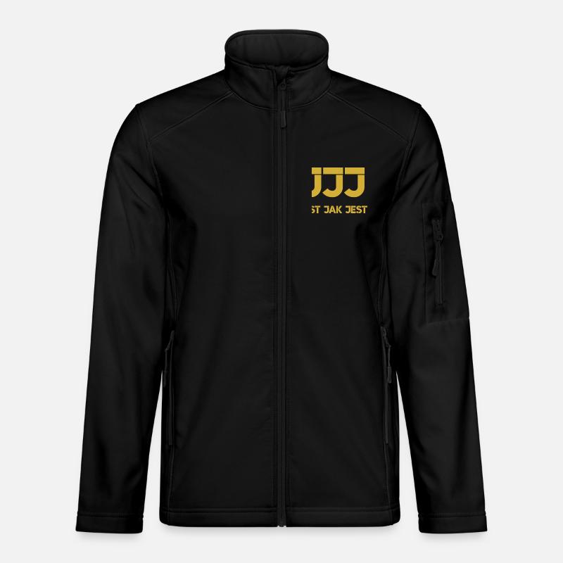 It is what it is - logo - Unisex Softshell Jacket - black