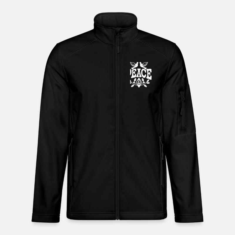 Peace - Unisex Softshelljacke - Schwarz