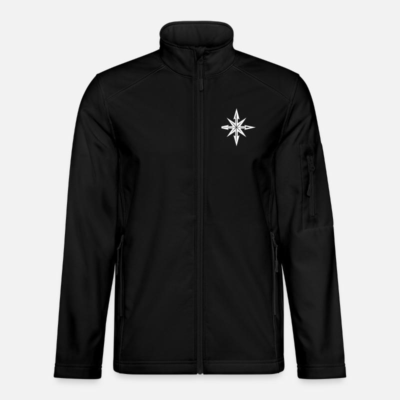 Kompass Stern - Unisex Softshelljacke - Schwarz