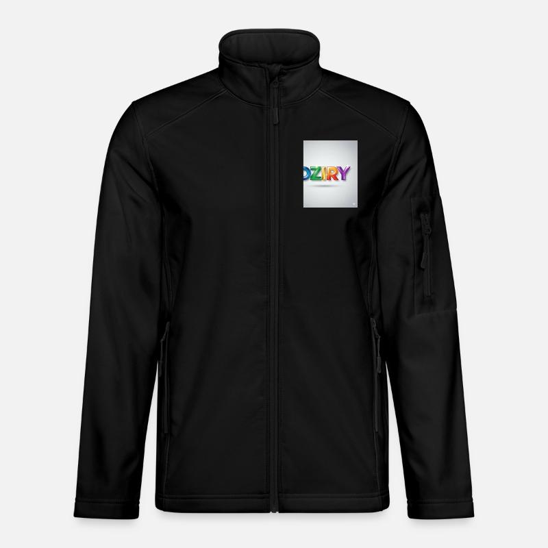 DZIRY Regenbogen Farbverlauf - Unisex Softshelljacke - Schwarz