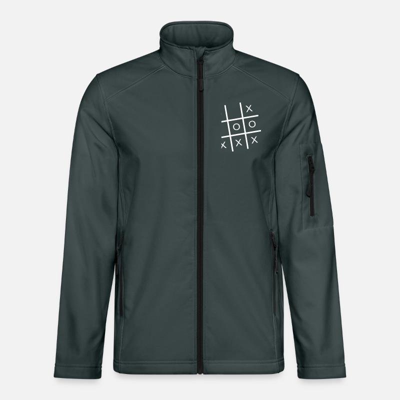 Tic Tac Toe Grid Spiel Unisex Softshelljacke