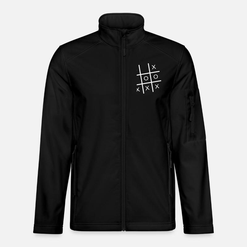 Tic Tac Toe Grid Spiel - Unisex Softshelljacke - Schwarz