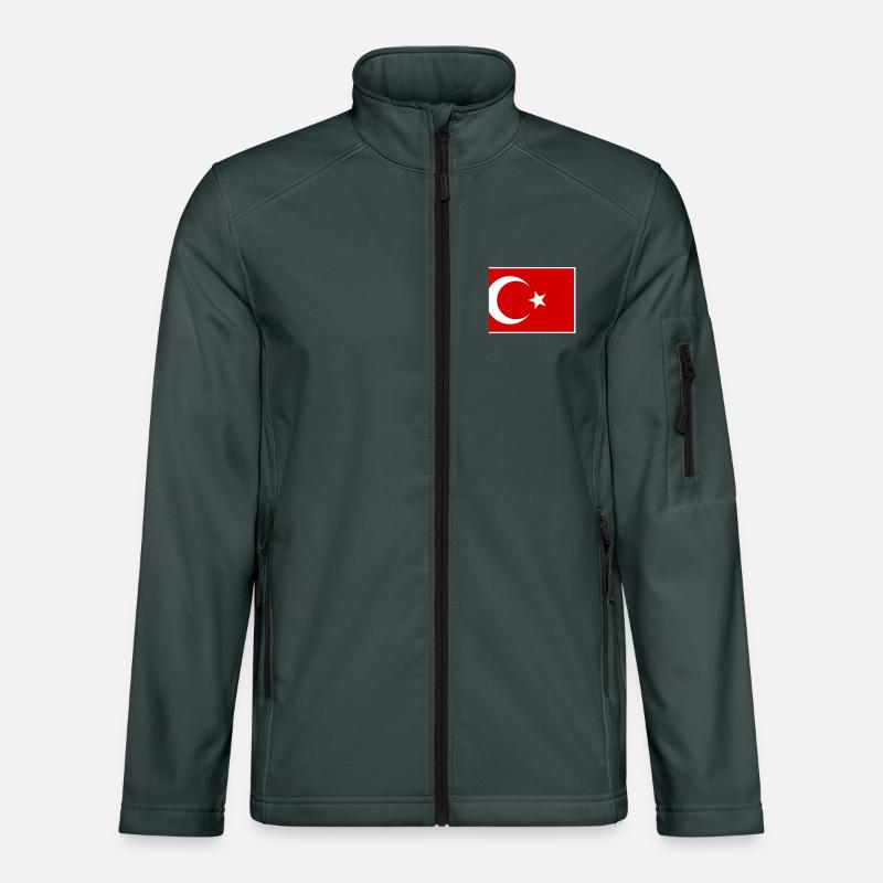 Turkey Türkiye Flag Unisex Softshell Jacket
