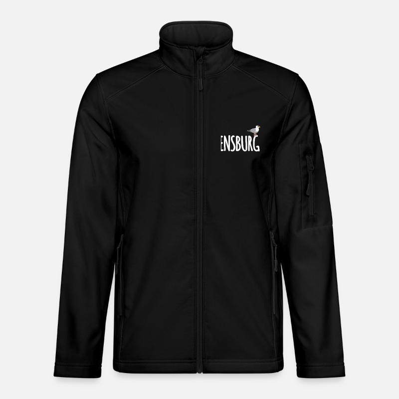 Flensburg Seagull - Unisex Softshell Jacket - black