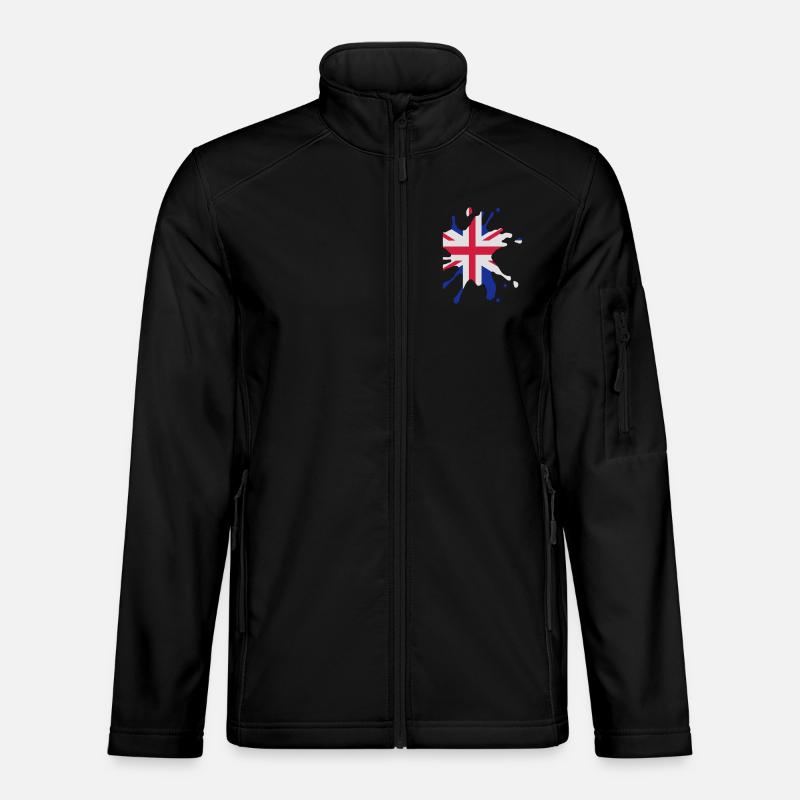 Union Jack blob - Veste en tissu softshell Unisexe - noir