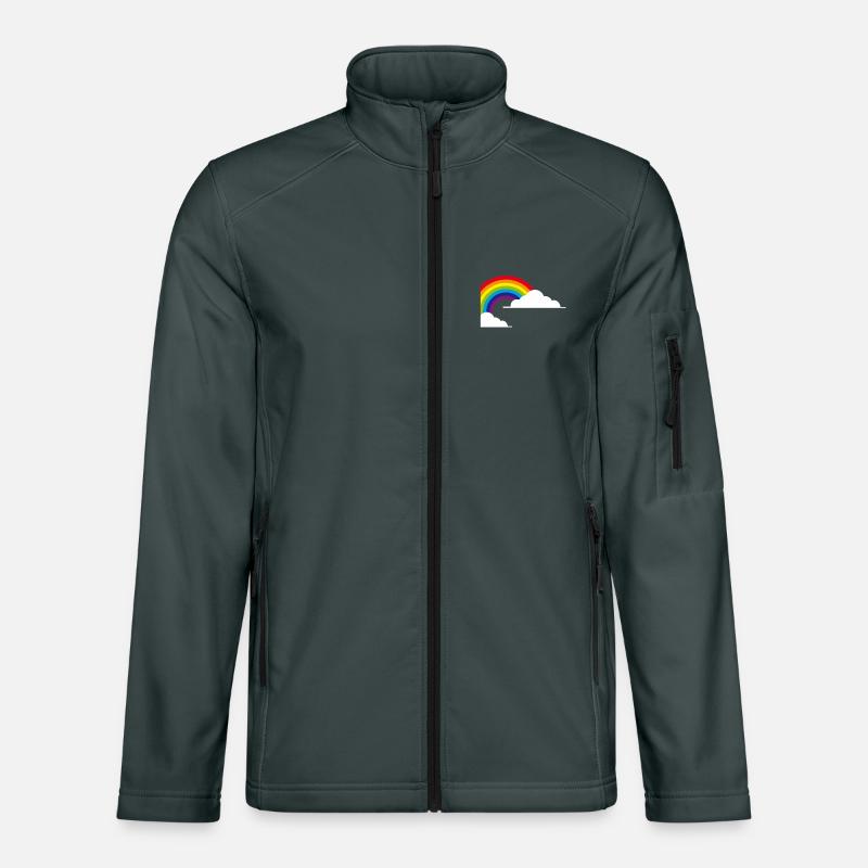 arc-en-ciel Veste en tissu softshell Unisexe