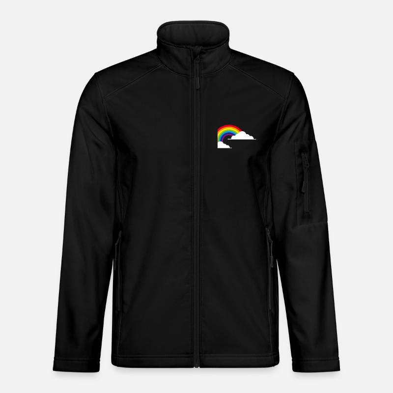 regnbue regnbue - Unisex softshelljakke - sort