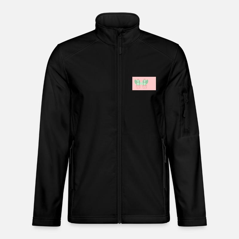 Cactus Heart Friends - Unisex Softshell Jacket - black