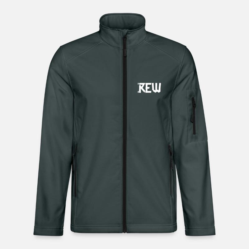 Crew Gaffer Small print White Unisex Softshell Jacket