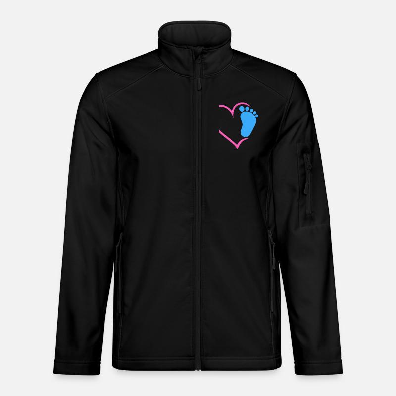 Empreinte de bébé Veste en tissu softshell Unisexe