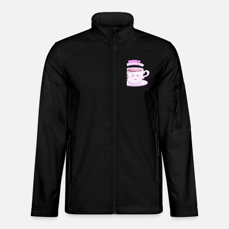 Highly Teeinated – Lustiges Tee-Shirt mit lächelnd - Unisex Softshelljacke - Schwarz