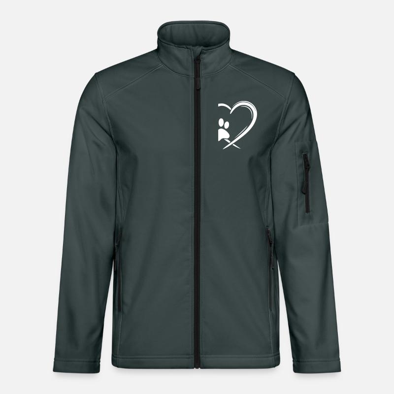 Herz Pfote Unisex Softshelljacke