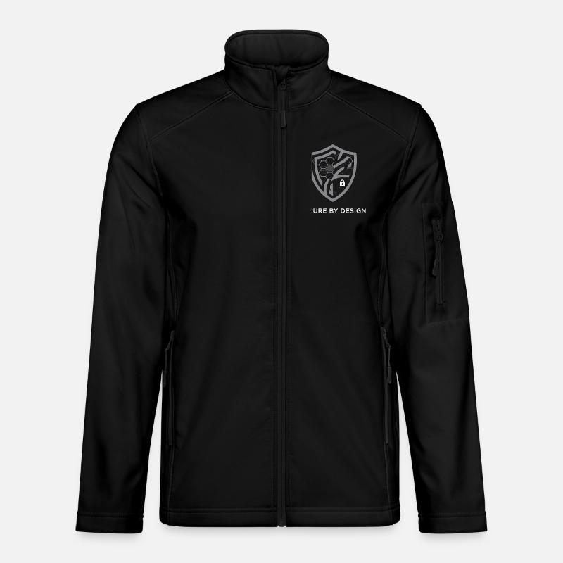 Logo Secure by Design - Unisex Softshell Jacket - black