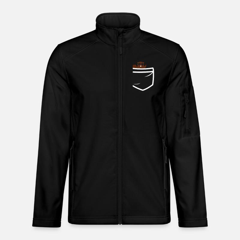 Beaver pocket - Unisex Softshelljacke - Schwarz