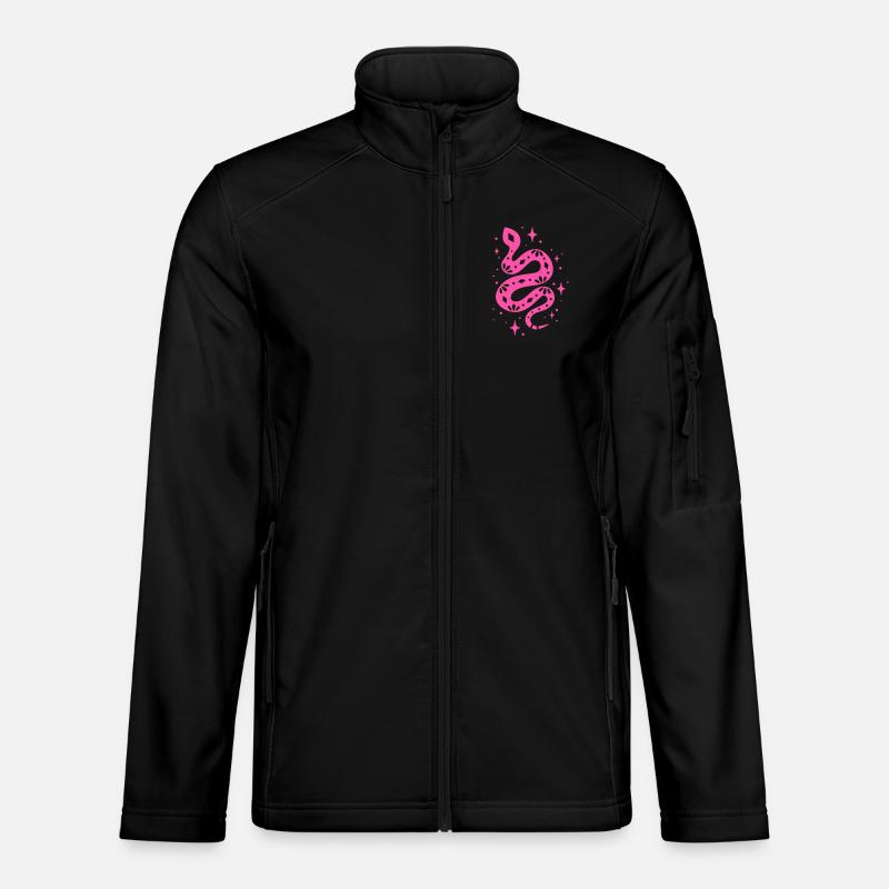 Schlange zwischen den Sternen Unisex Softshelljacke