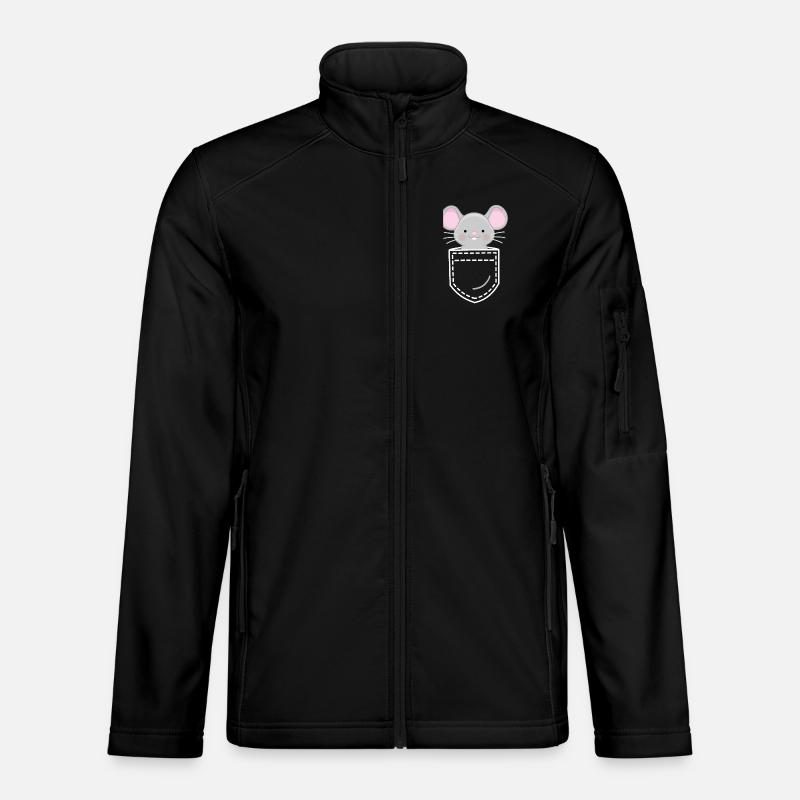 Maus Mäuse - Unisex Softshelljacke - Schwarz