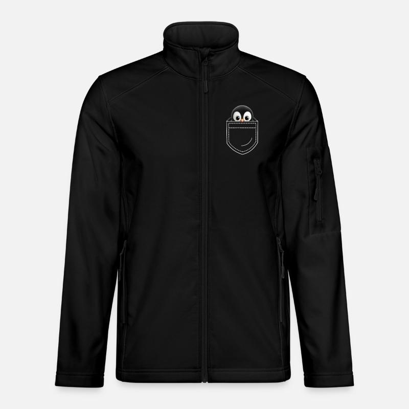 Pinguin - Unisex Softshelljacke - Schwarz