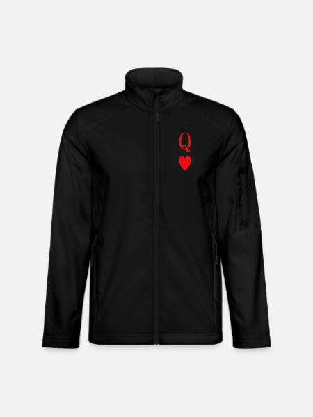 Queen of Hearts - Unisex Softshelljacke - Schwarz