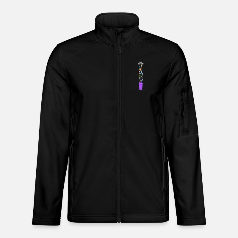 i love recycling - Unisex Softshell Jacket - black