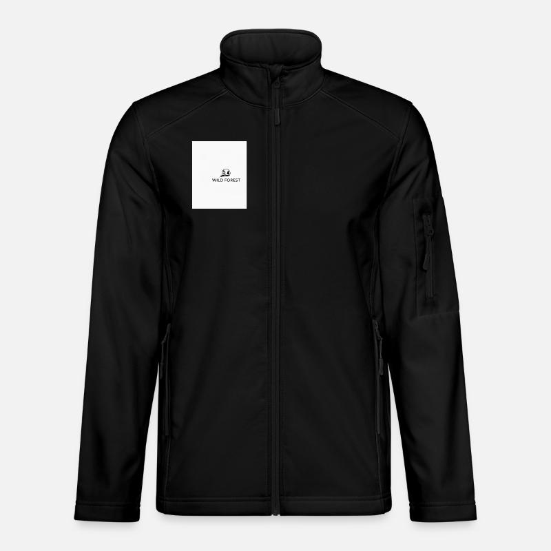 Wilder Wald - Unisex Softshelljacke - Schwarz
