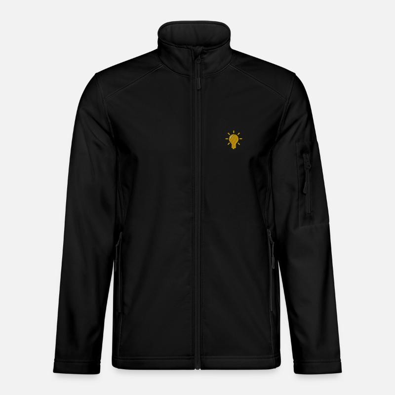 Light bulb - Unisex Softshell Jacket - black