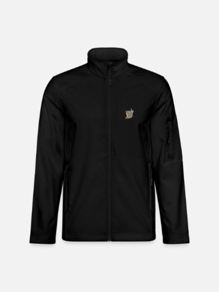 Foodbox asiatique - Veste en tissu softshell Unisexe - noir - Devant