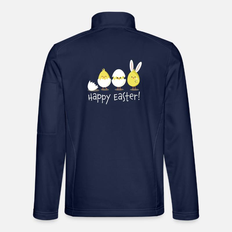 Happy Easter Chick Egg Easter Egg Unisex Softshell Jacket
